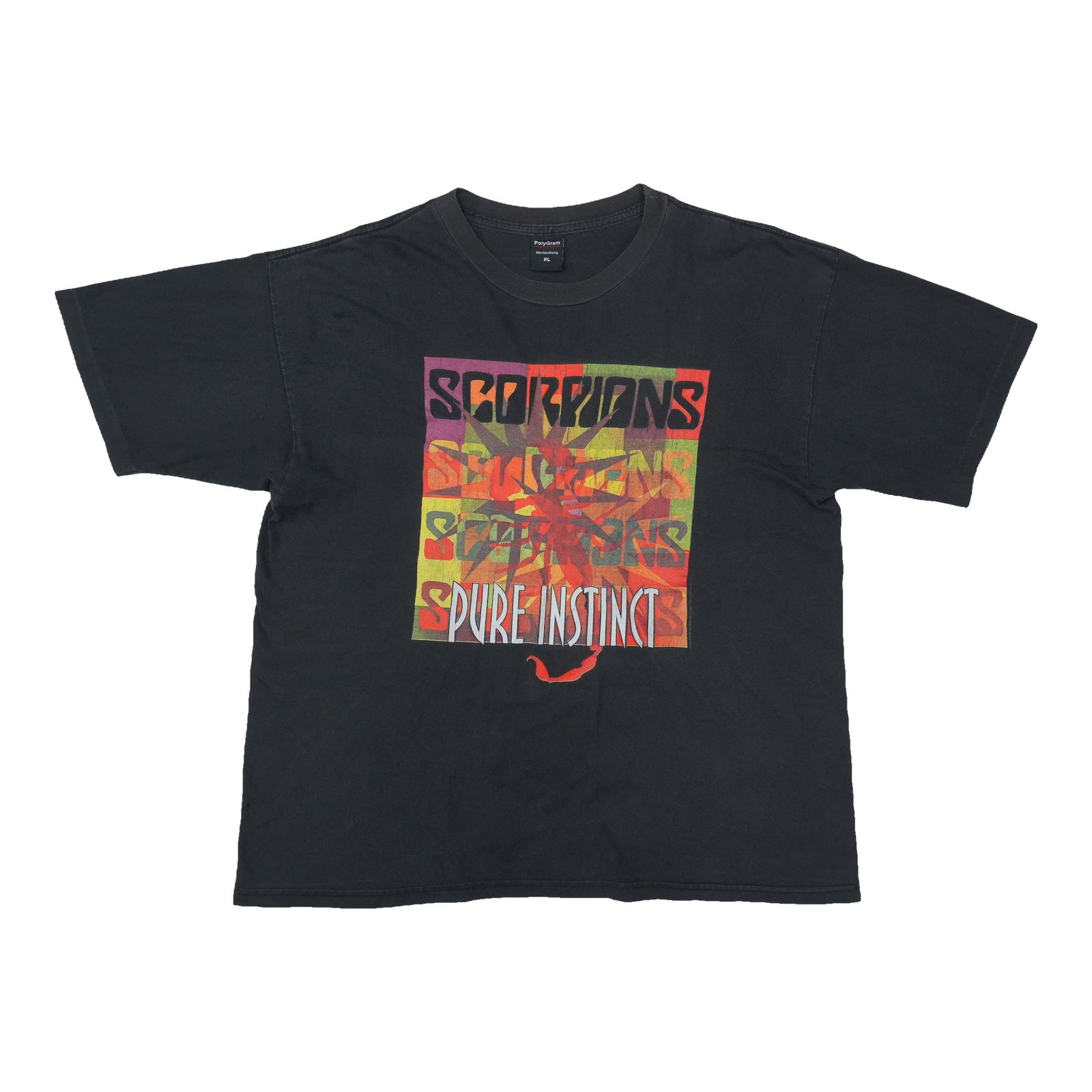 Black 1996 Scorpions Pure Instinct cotton tour T-shirt XL (1 of 6)