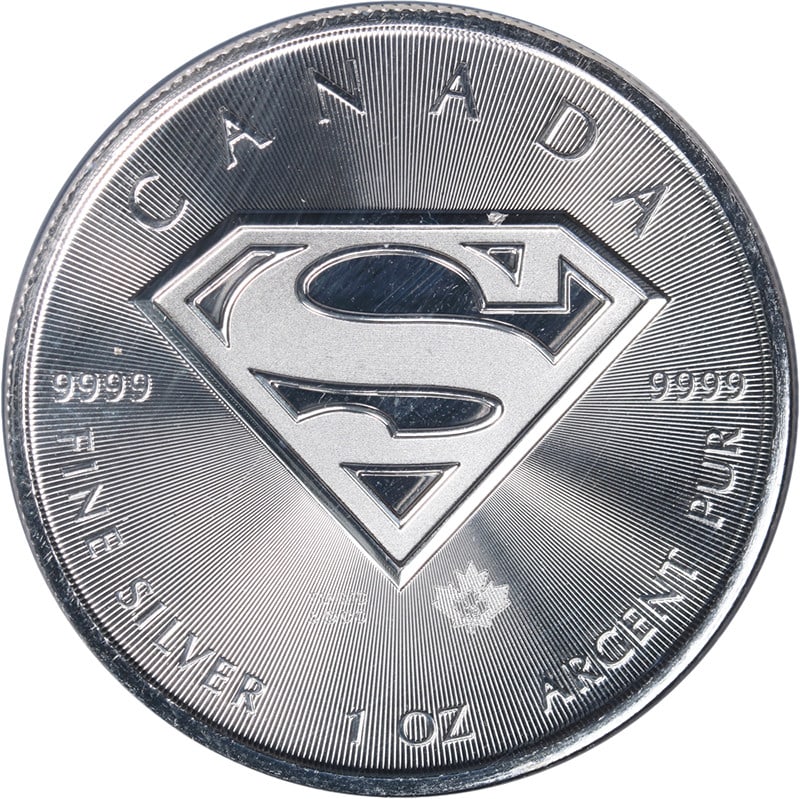 Canada 2016 Superman Logo $5 1 oz Silver Coin NGC MS70 Red Core (1 of 4)