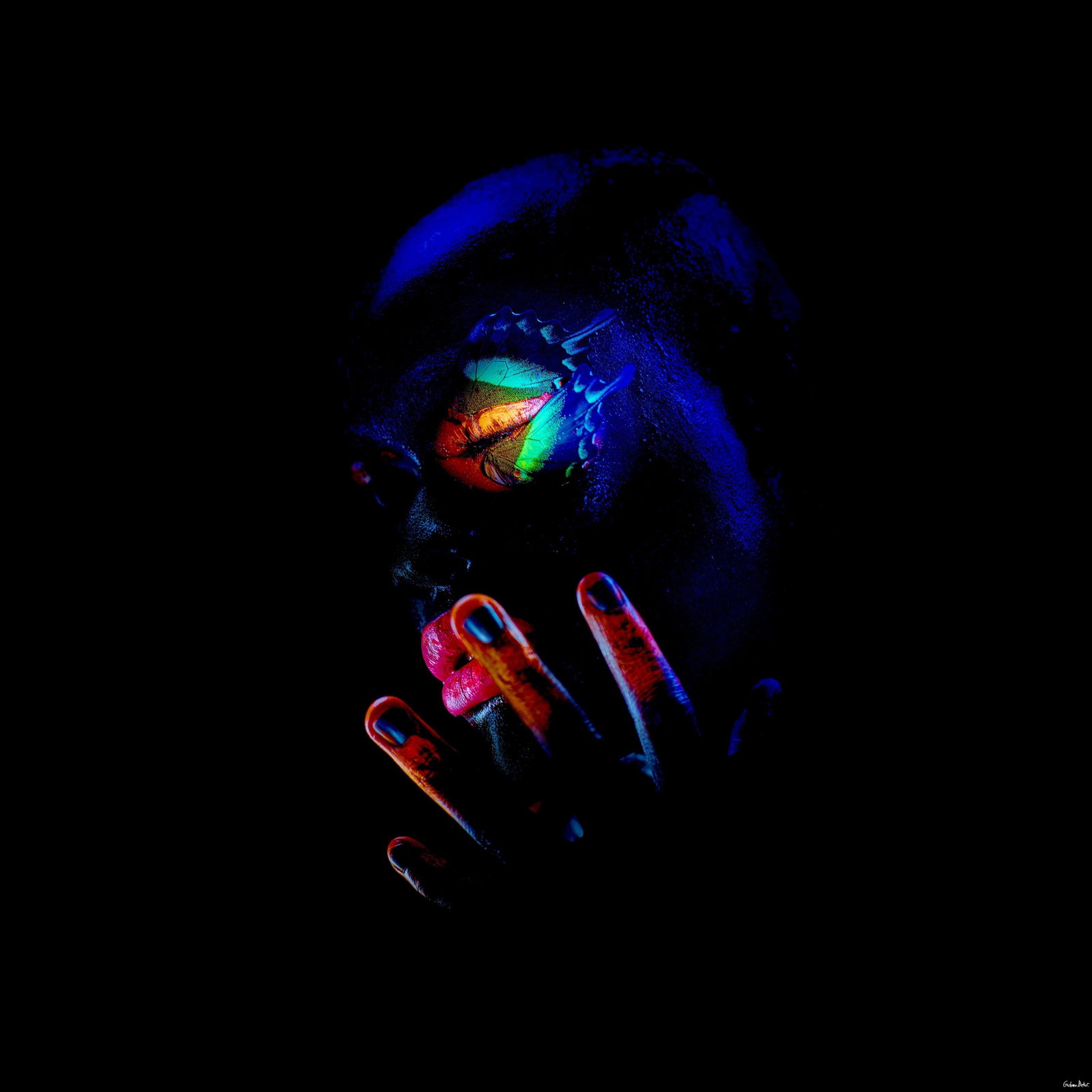 Giuliano Bekor M21A archival pigment photograph 48" x 48" Edition 1/10: Giuliano Bekor M21A archival pigment photograph 48" x 48" Edition 1/10 "M21A" is a limited edition abstract photograph by Giuliano Bekor from the Metamorphosis series, created in 2011. This hand-signe