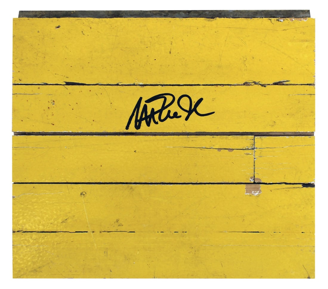 PSA DNA In the Presence Magic Johnson Signed Lakers 8x10 Forum Floorboard (1 of 7)