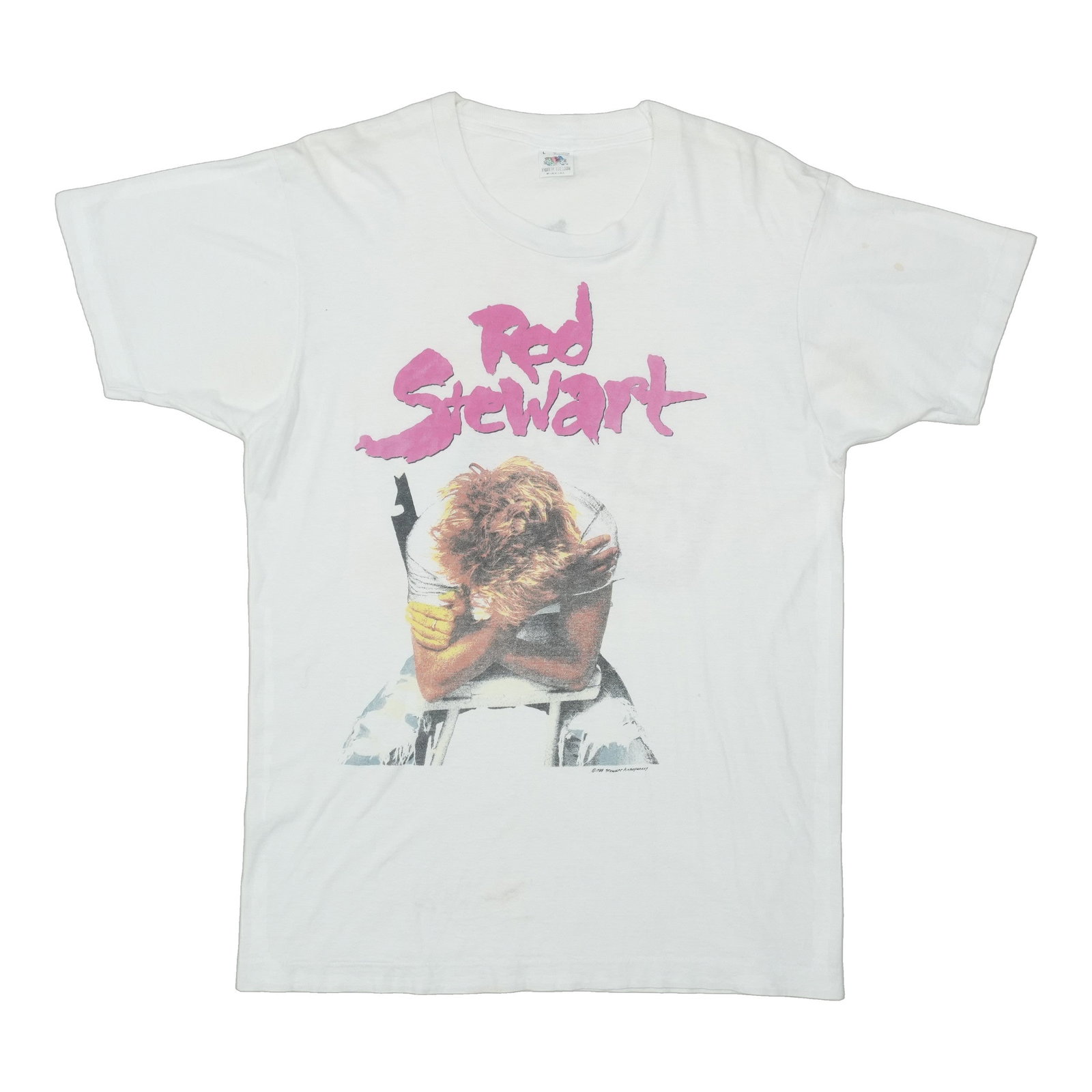 Vintage 1988 Rod Stewart Tour T Shirt Out of Order: Vintage 1988 Rod Stewart Tour T Shirt Out of Order Original vintage 1988 Rod Stewart Out of Order Tour shirt. This is a true vintage shirt, not a modern reproduction. It is in good condition with disc