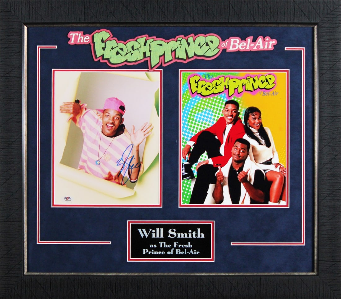 Framed 8x10 Will Smith Signed Photo PSA DNA Certified Fresh Prince: Framed 8x10 Will Smith Signed Photo PSA DNA Certified Fresh Prince This is an autographed 8x10 framed photograph personally signed by Will Smith of Fresh Prince of Bel-Air. It is an original item from