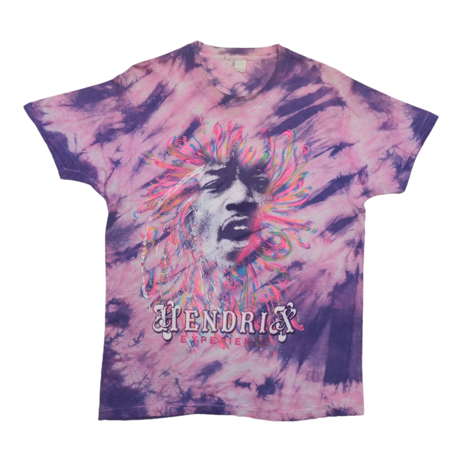 Vintage 1990s Jimi Hendrix Cotton Tie Dye Shirt (1 of 8)