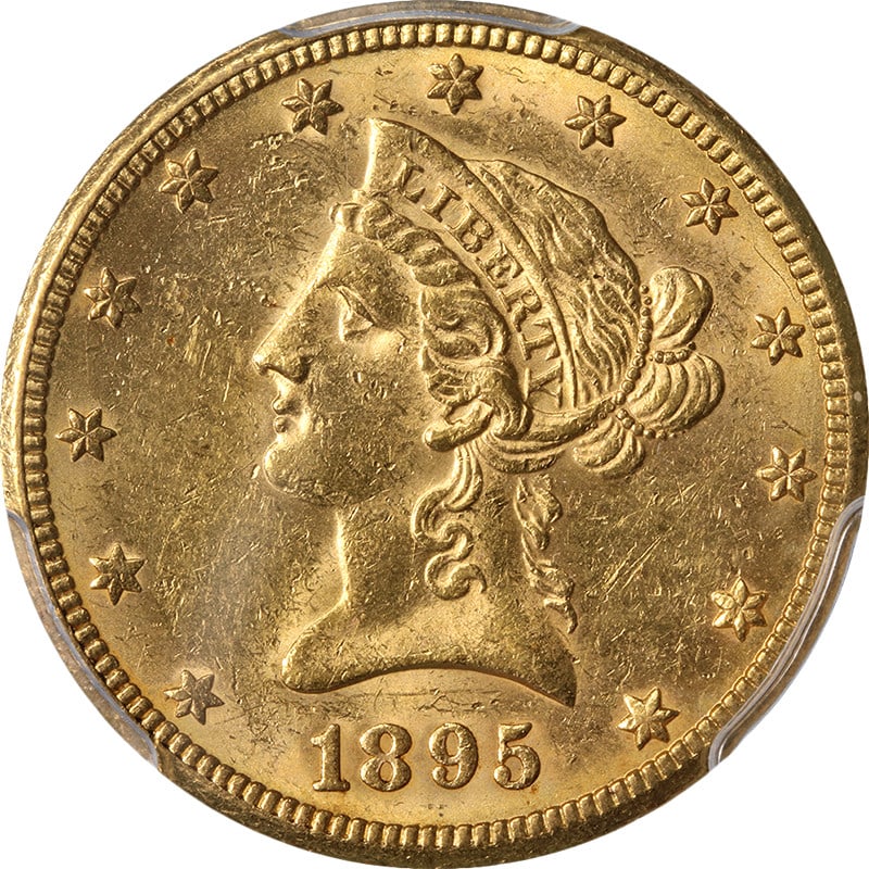 PCGS MS61 1895-O Liberty Gold Eagle Coin Uncirculated New Orleans Mint (1 of 4)