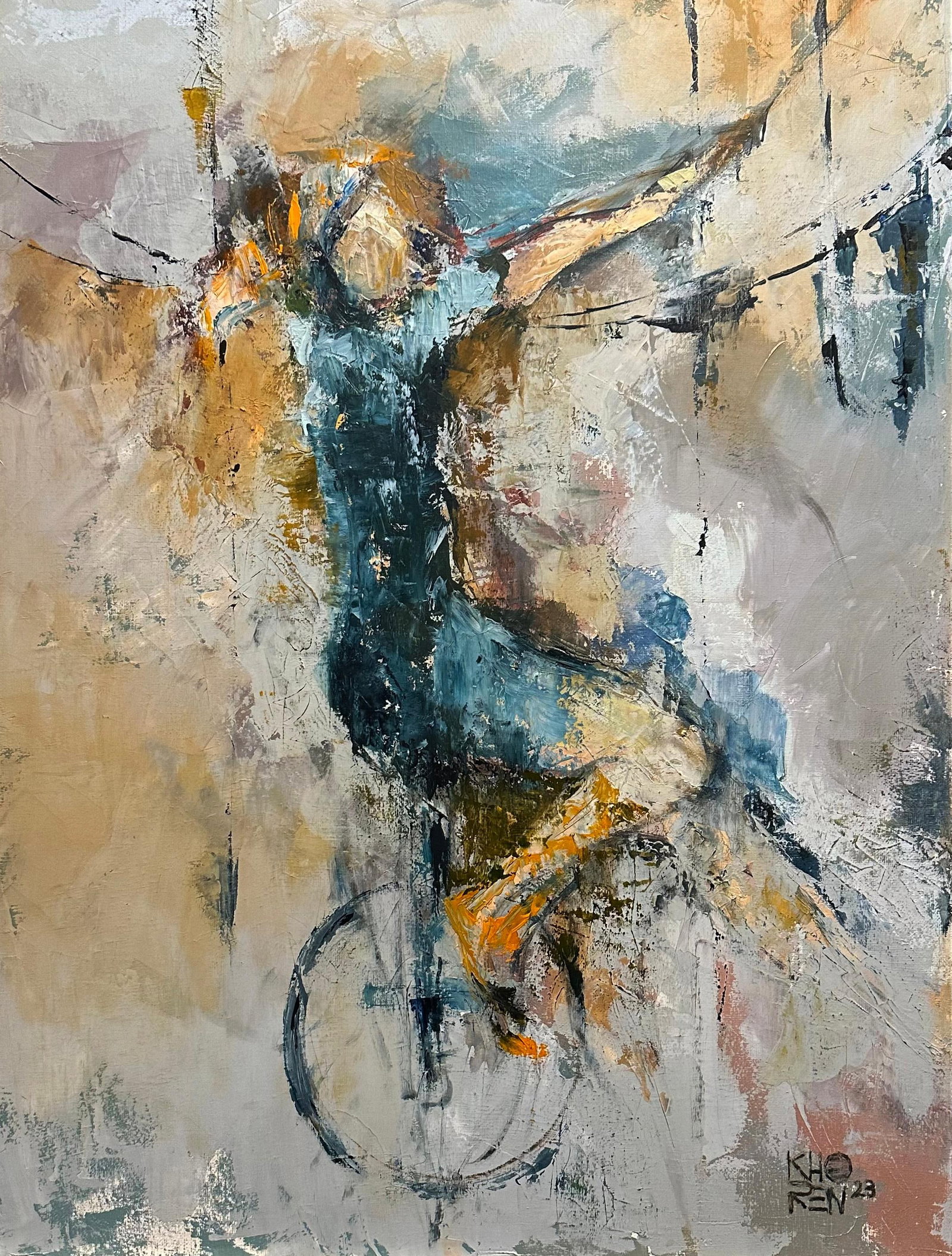 JUMANJI Oil Painting by Khoren Keshishyan 24 x 18 Contemporary Artwork (1 of 1)