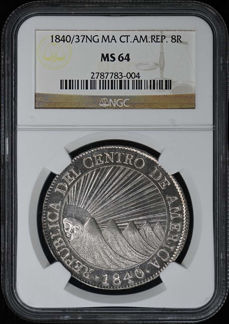 1840 37NG Massachusetts copper token NGC MS64: 1840 37NG Massachusetts copper token NGC MS64 This is an uncirculated 1840/37NG MA CT.AM.REP. 8 Reales coin, certified by NGC with a grade of MS64. It is a pre-owned piece, making it a valuable additi