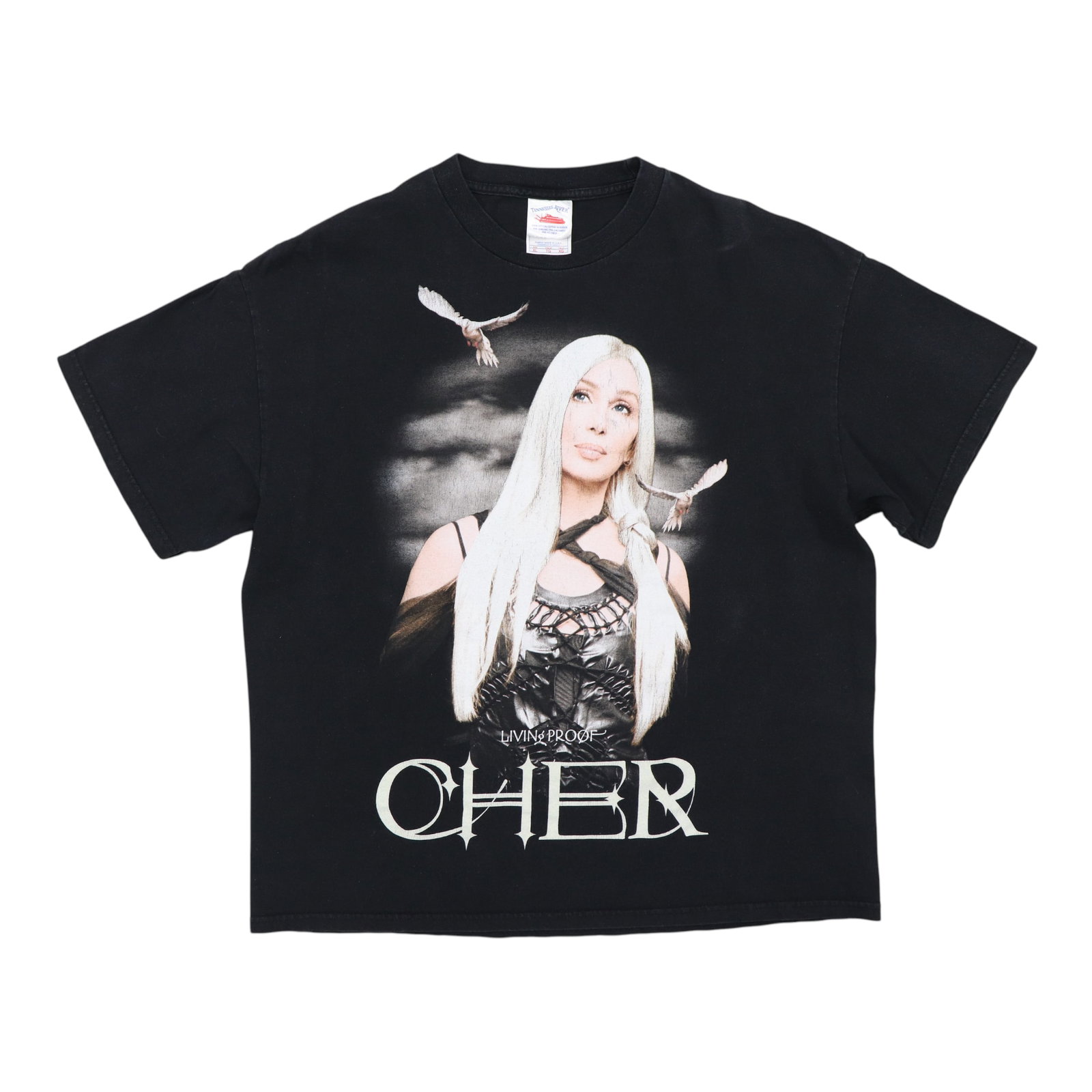 Vintage 2003 Cher Living Proof Tour Black Cotton Concert Shirt Extra Large (1 of 5)
