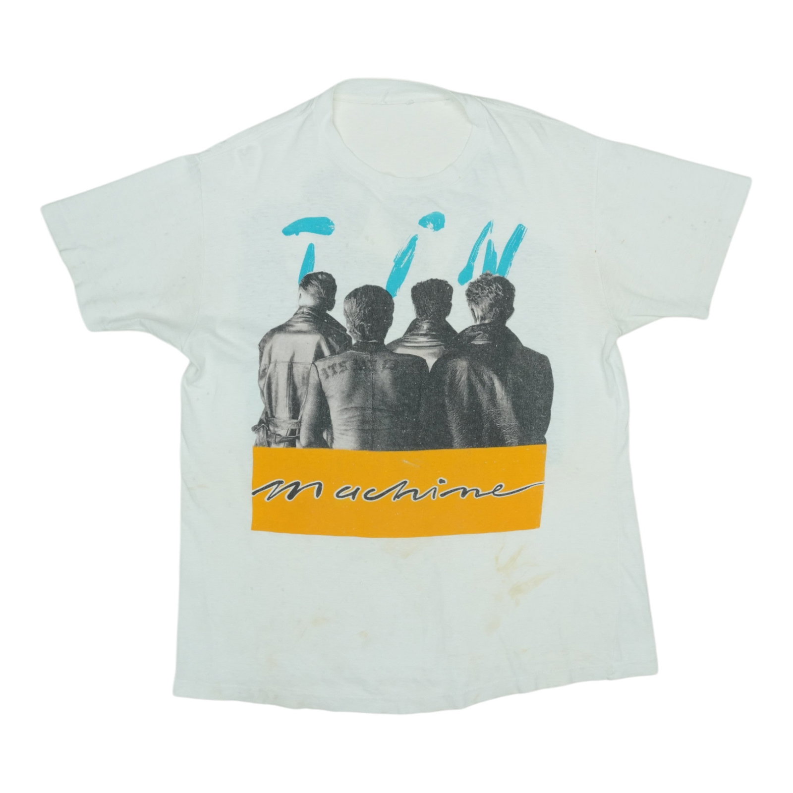 Vintage 1991 Tin Machine Concert T Shirt 100 Percent Cotton White (1 of 8)
