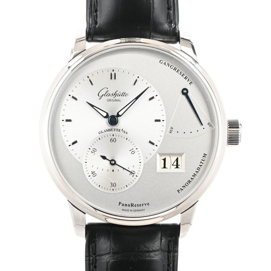 Glashutte Original PanoReserve mens stainless steel wristwatch 1-65-01-22-12-61 (1 of 7)