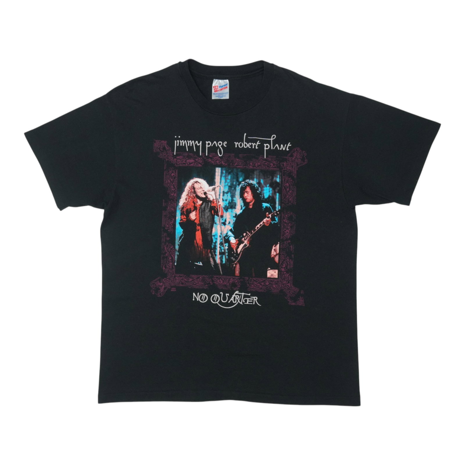 Vintage 1995 Jimmy Page and Robert Plant Concert T-Shirt Black XL (1 of 5)