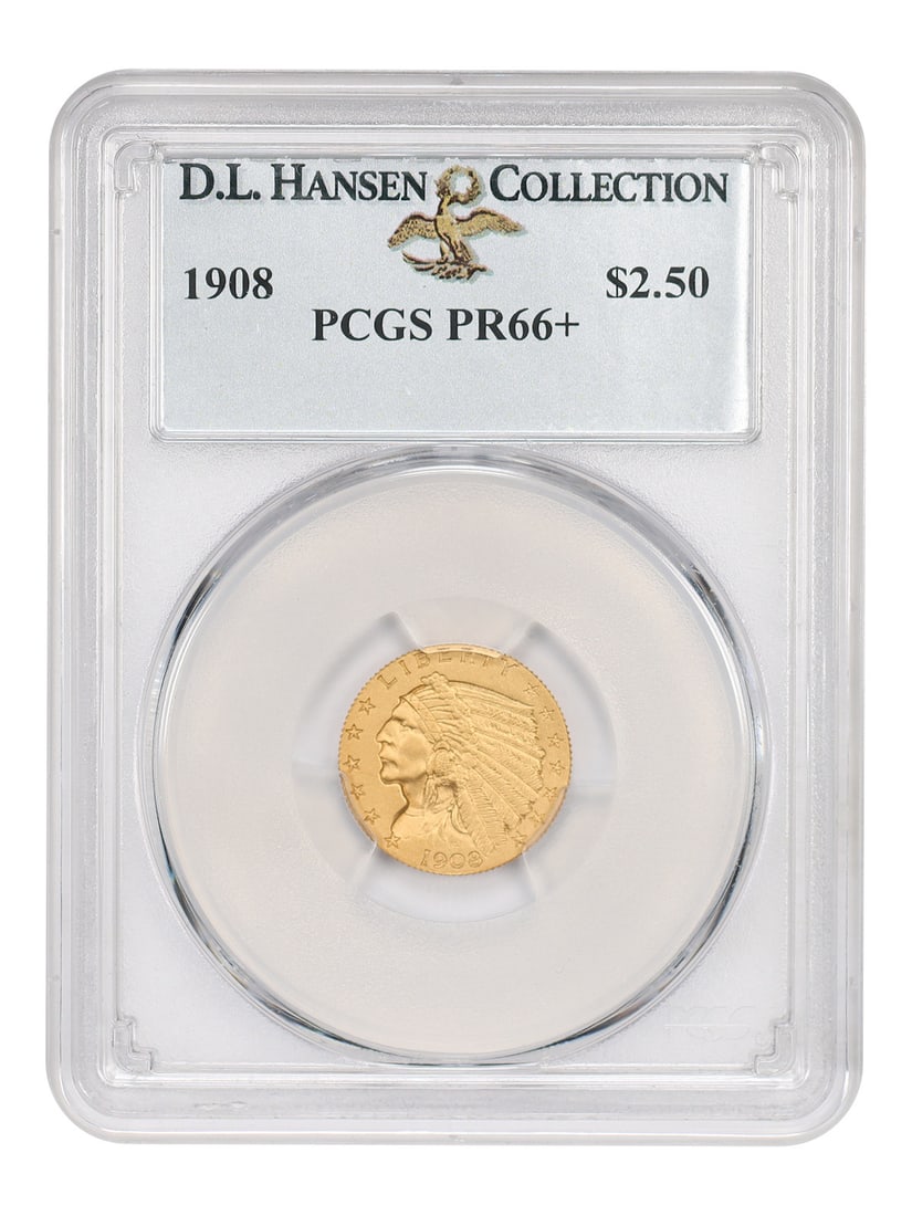 1908 Proof Quarter Eagle PCGS PR66+ ex D.L. Hansen Indian Head (1 of 4)