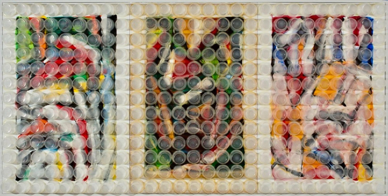 Yoram Katz framed abstract mixed media canvas painting 36 x 72 in: Yoram Katz framed abstract mixed media canvas painting 36 x 72 in Framed abstract mixed media painting titled "Jell-O" by Yoram Katz, created in 2016. The work is made on canvas and presented in excel