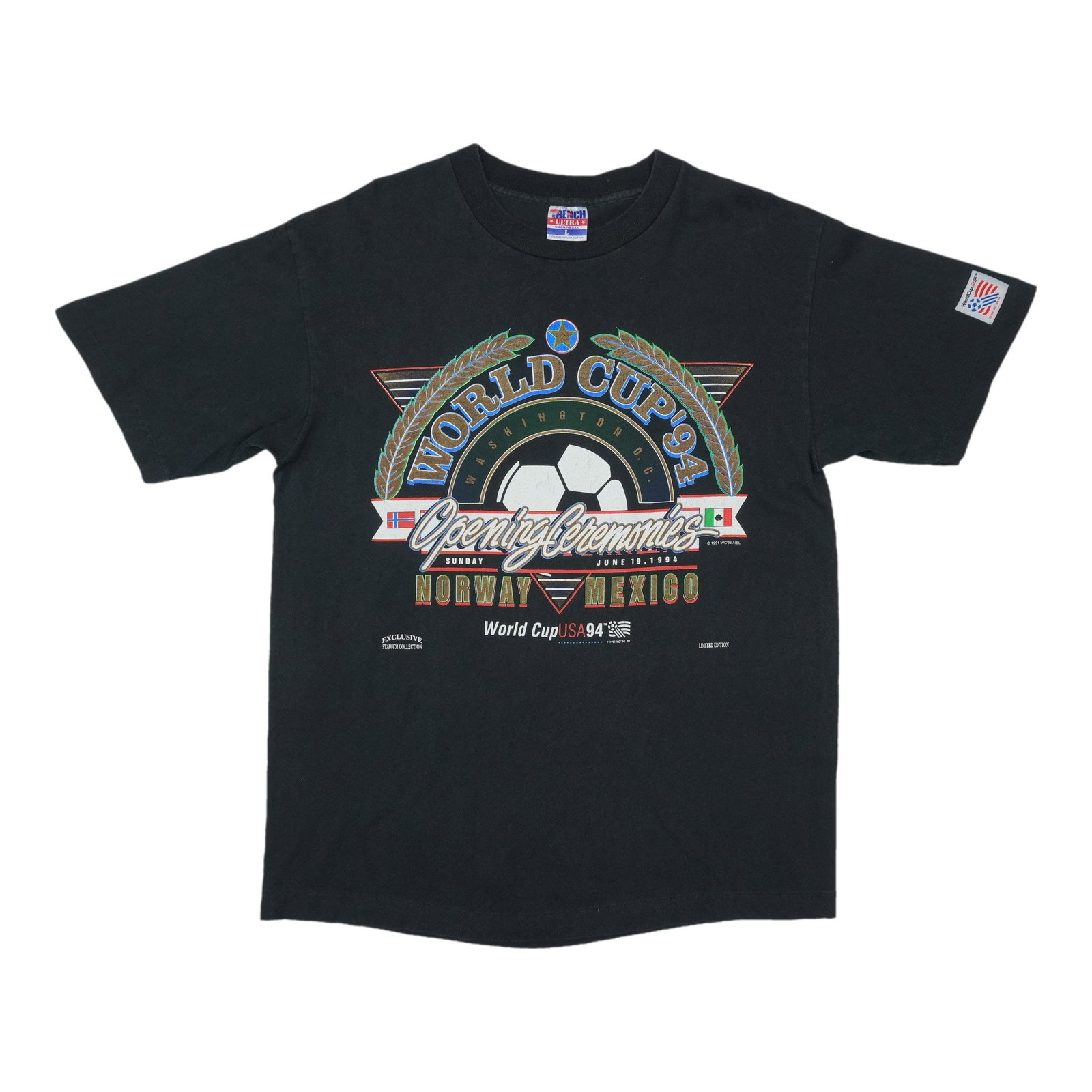 Vintage 1994 USA World Cup Opening Ceremonies Cotton Shirt: Vintage 1994 USA World Cup Opening Ceremonies Cotton Shirt Original vintage 1994 World Cup USA Opening Ceremonies shirt. This is a true vintage shirt, not a modern reproduction. It is in excellent con