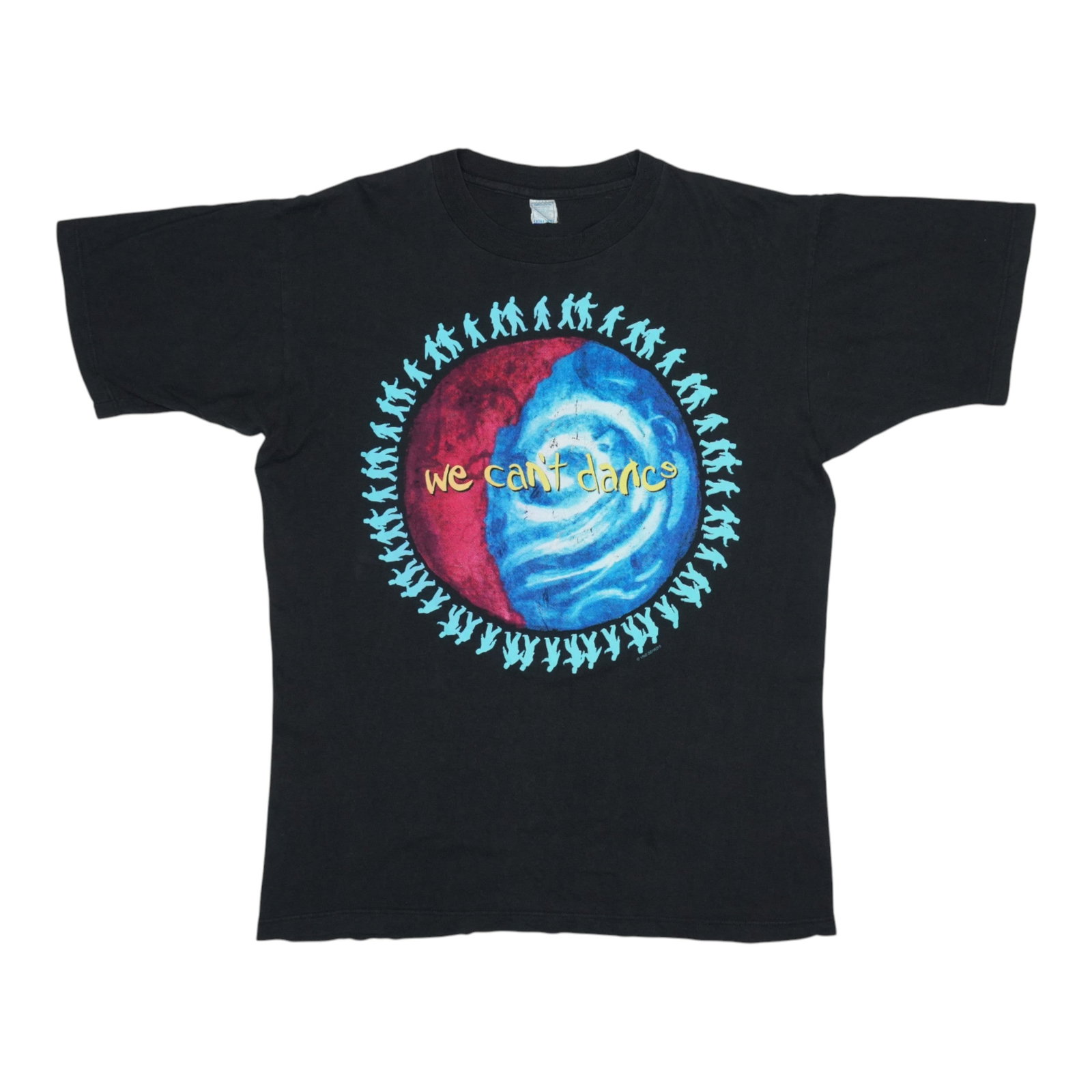 Vintage 1992 We Can't Dance Tour Genesis Black T-Shirt Extra Large (1 of 6)