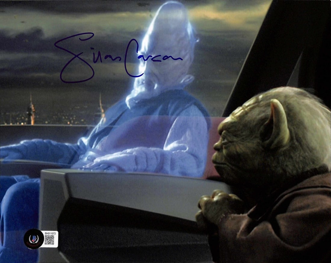 Autographed 8x10 Photograph Silas Carson as Ki-Adi-Mundi Beckett Certified (1 of 1)