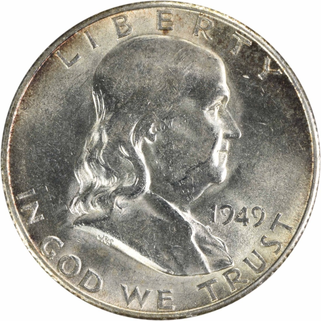1949-S Franklin 50C Silver Choice BU Uncertified (1 of 2)
