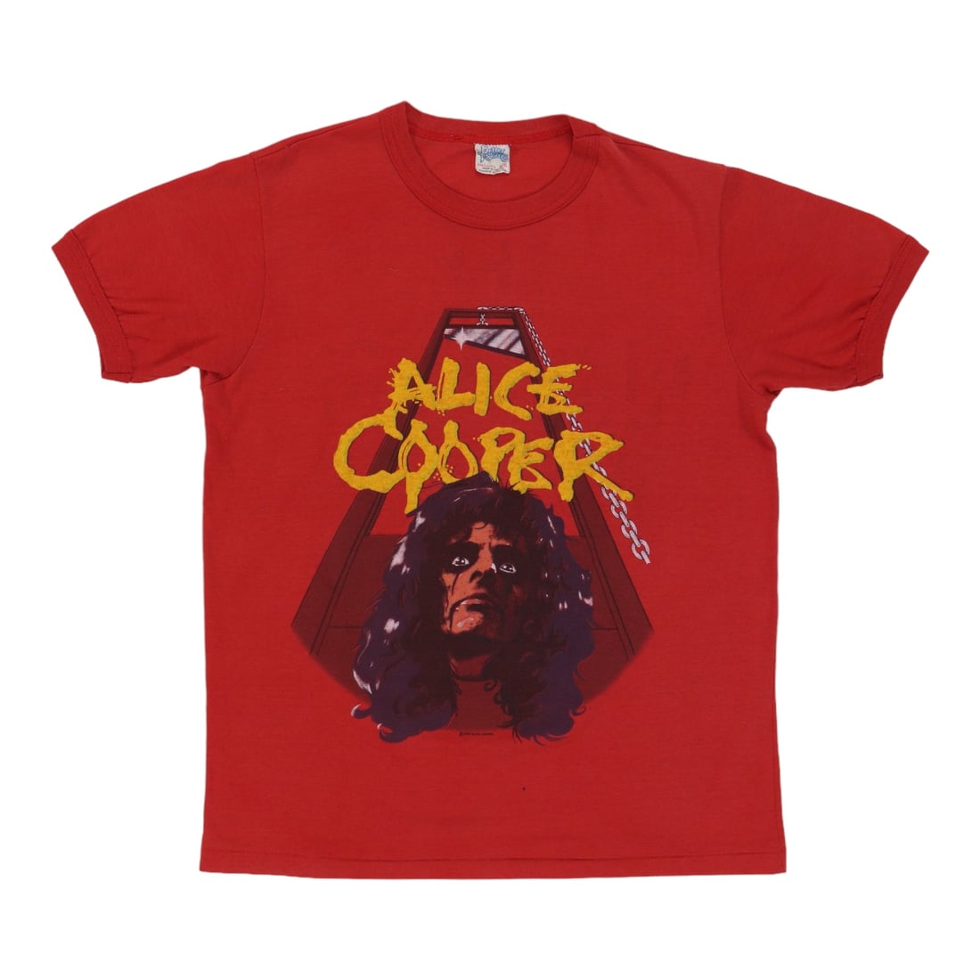 Vintage 1986 Nightmare Returns Alice Cooper Concert Tour T-Shirt Red Medium (1 of 8)