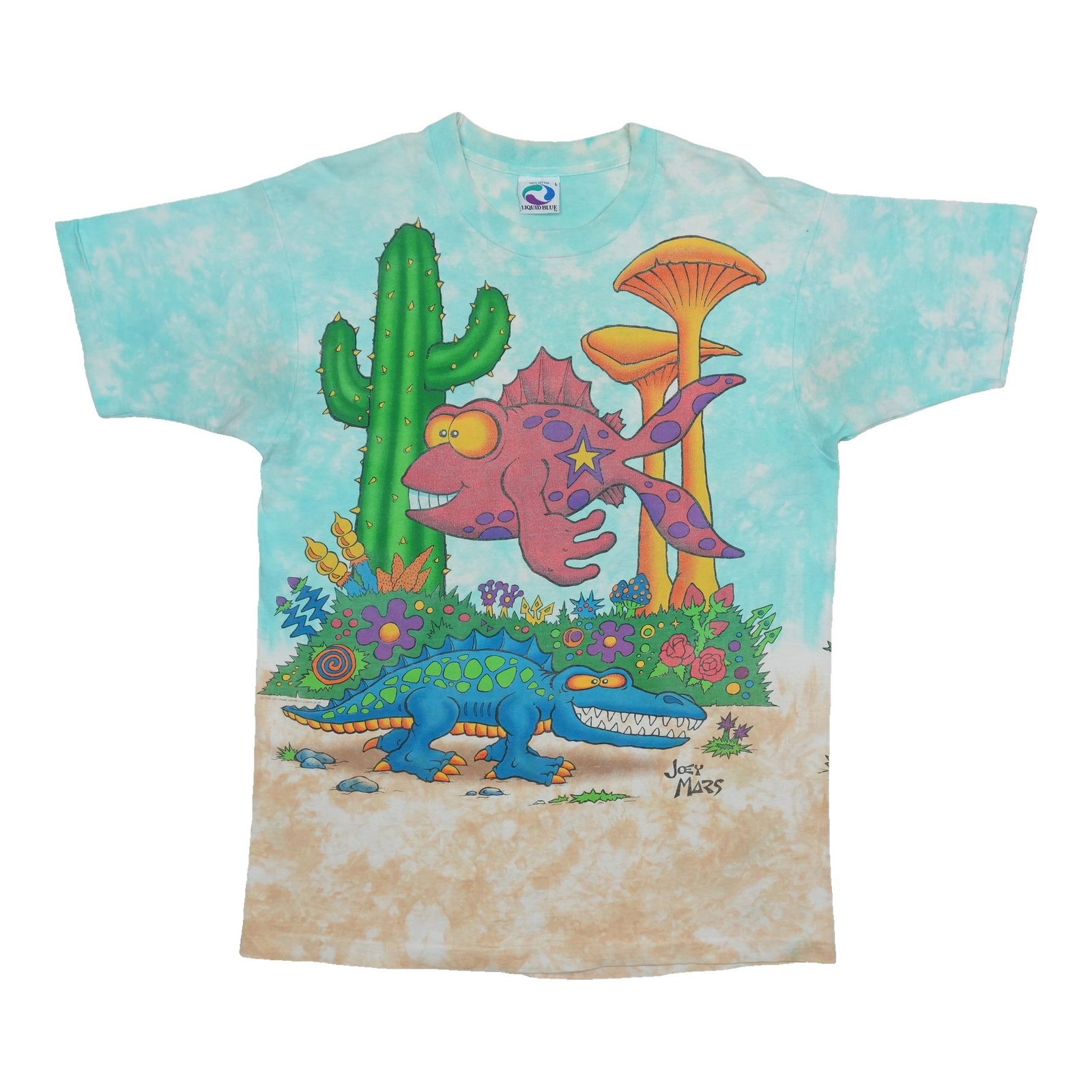 Vintage 1992 Joey Mars Desert T Shirt Tie Dye Large: Vintage 1992 Joey Mars Desert T Shirt Tie Dye Large Original vintage 1992 Joey Mars Desert tie-dye shirt. This is a true vintage shirt, not a modern reproduction. It is in good condition with no holes