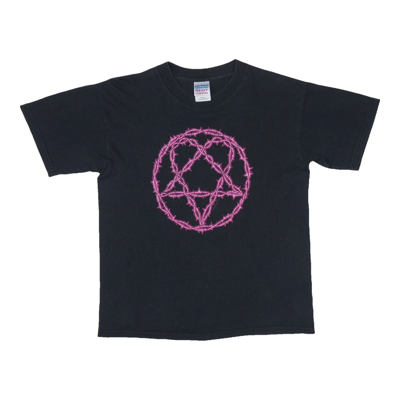 Black 2004 HIM Tour T Shirt Youth Large 100% Cotton: Black 2004 HIM Tour T Shirt Youth Large 100% Cotton Original vintage 2004 HIM US Tour shirt in black. This true vintage shirt is from the 2000s and is made of 100% cotton. It is in excellent condition