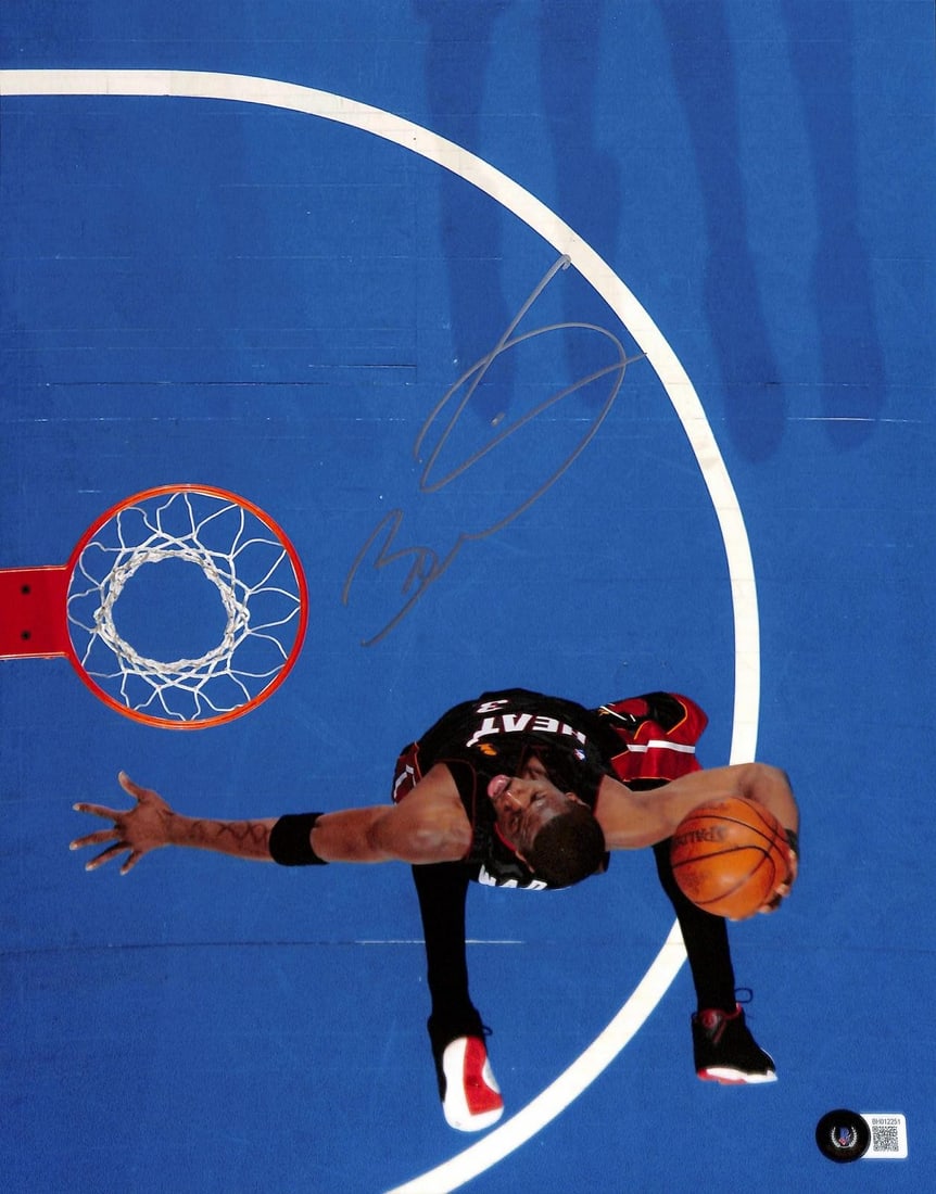 11x14 Miami Heat action photo signed by Dwyane Wade Beckett authenticated (1 of 1)
