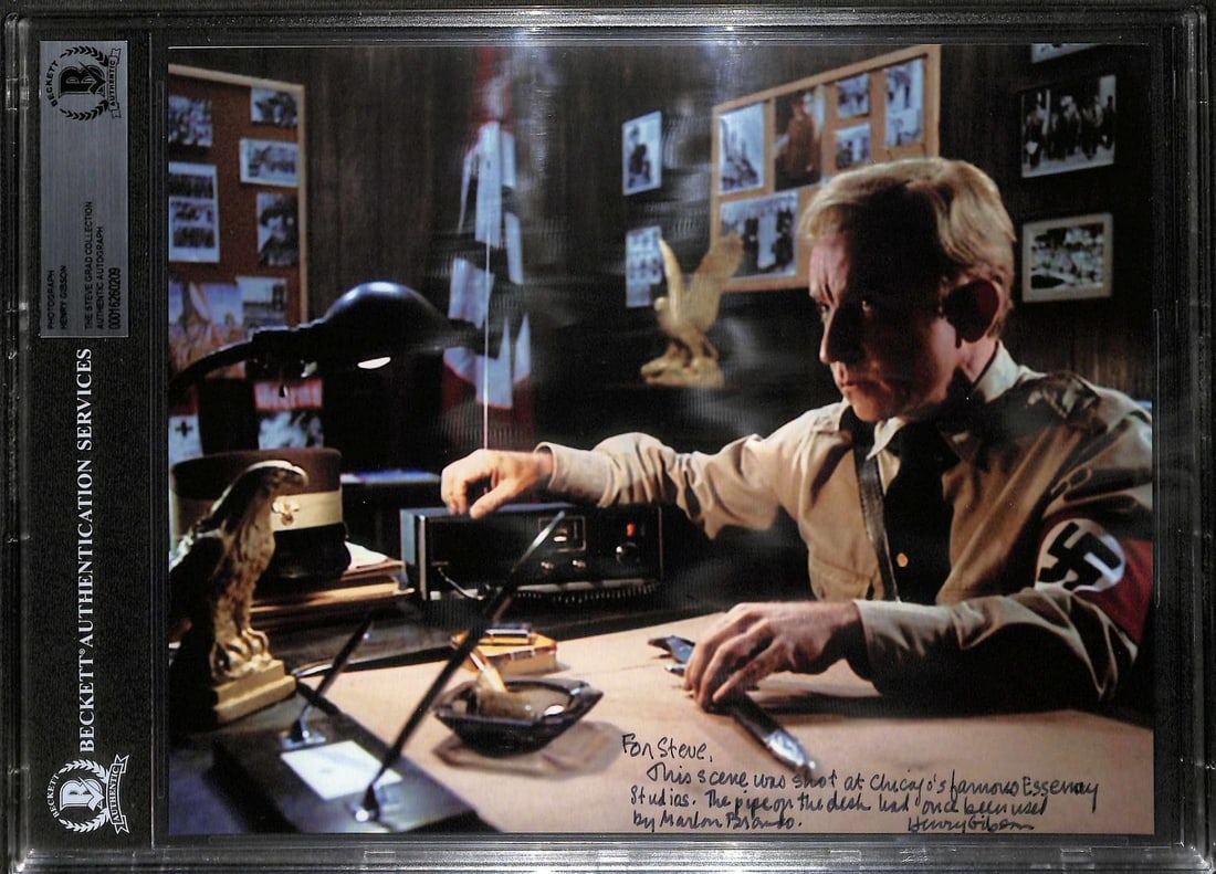 8x10 Blues Brothers Henry Gibson signed photo Beckett: 8x10 Blues Brothers Henry Gibson signed photo Beckett This is a signed 8x10 photograph featuring Henry Gibson from his role in The Blues Brothers. The photograph includes a personalized inscription re