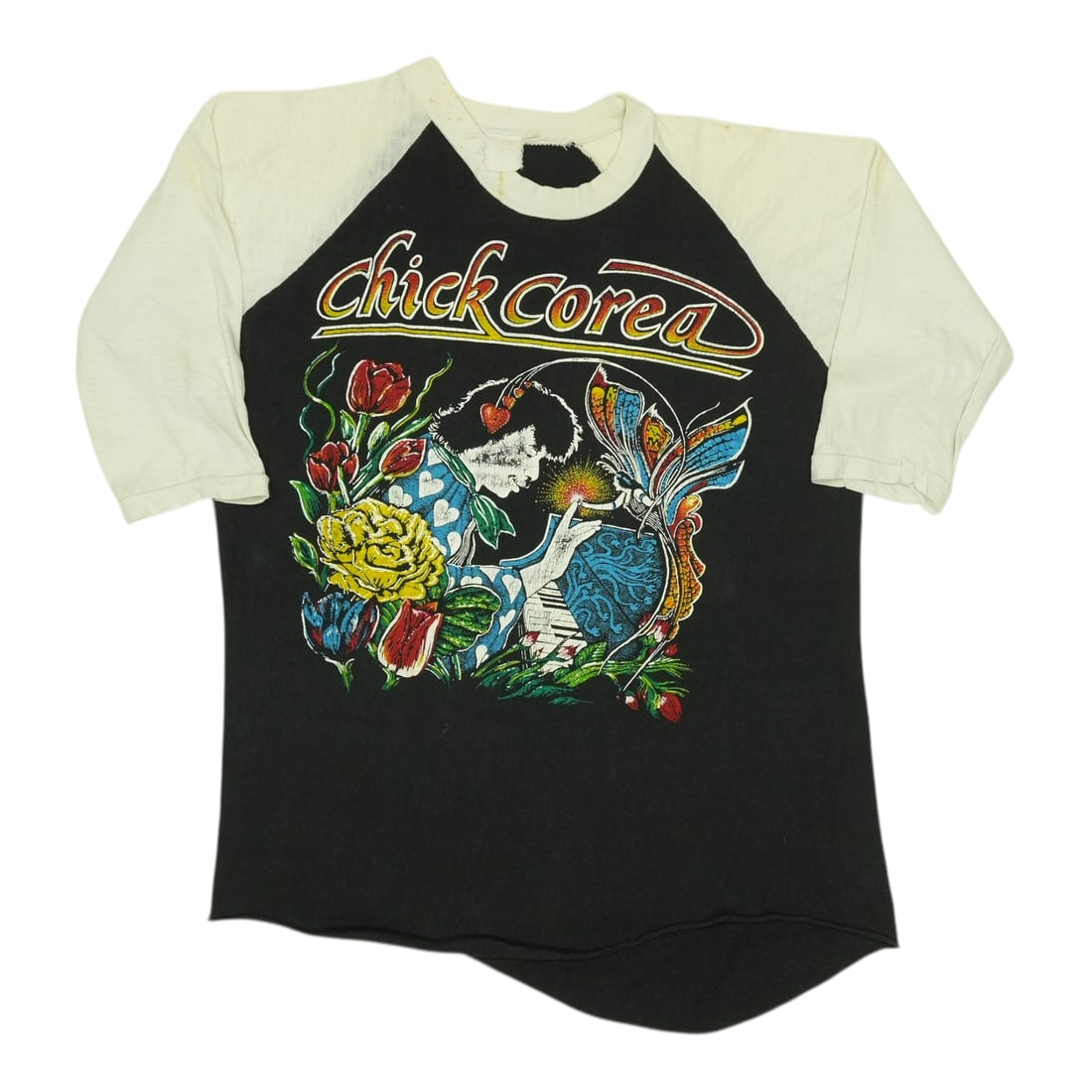 Vintage 1970s Chick Corea Concert Jersey Poly Cotton Shirt (1 of 9)