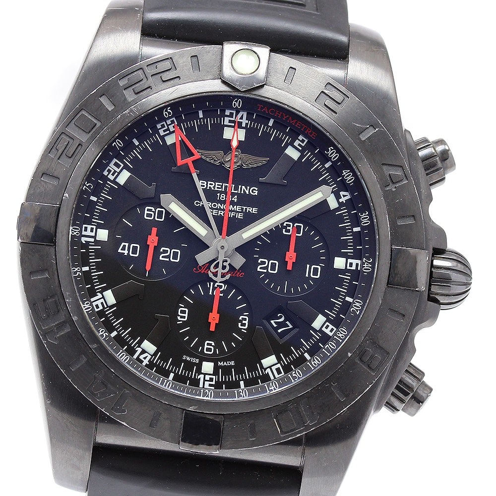 Breitling Chronomat Black Steel GMT MB0413 Mens Automatic Watch (1 of 7)