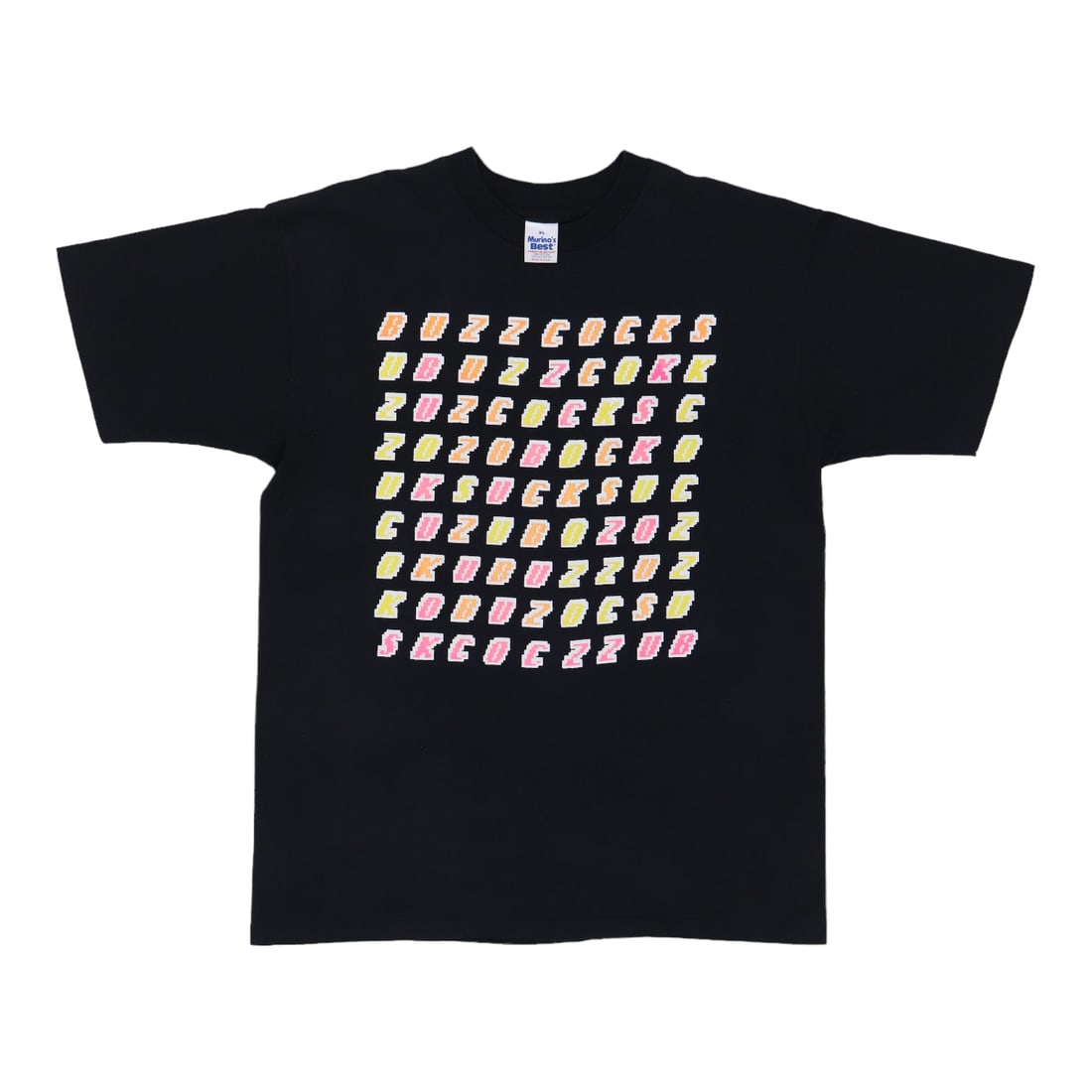 Vintage 1980s Buzzcocks Black Poly Cotton Graphic Band Shirt XL: Vintage 1980s Buzzcocks Black Poly Cotton Graphic Band Shirt XL This is an original vintage Buzzcocks shirt from the 1980s, featuring graphics on both the front and back. The shirt is made from a 50/5