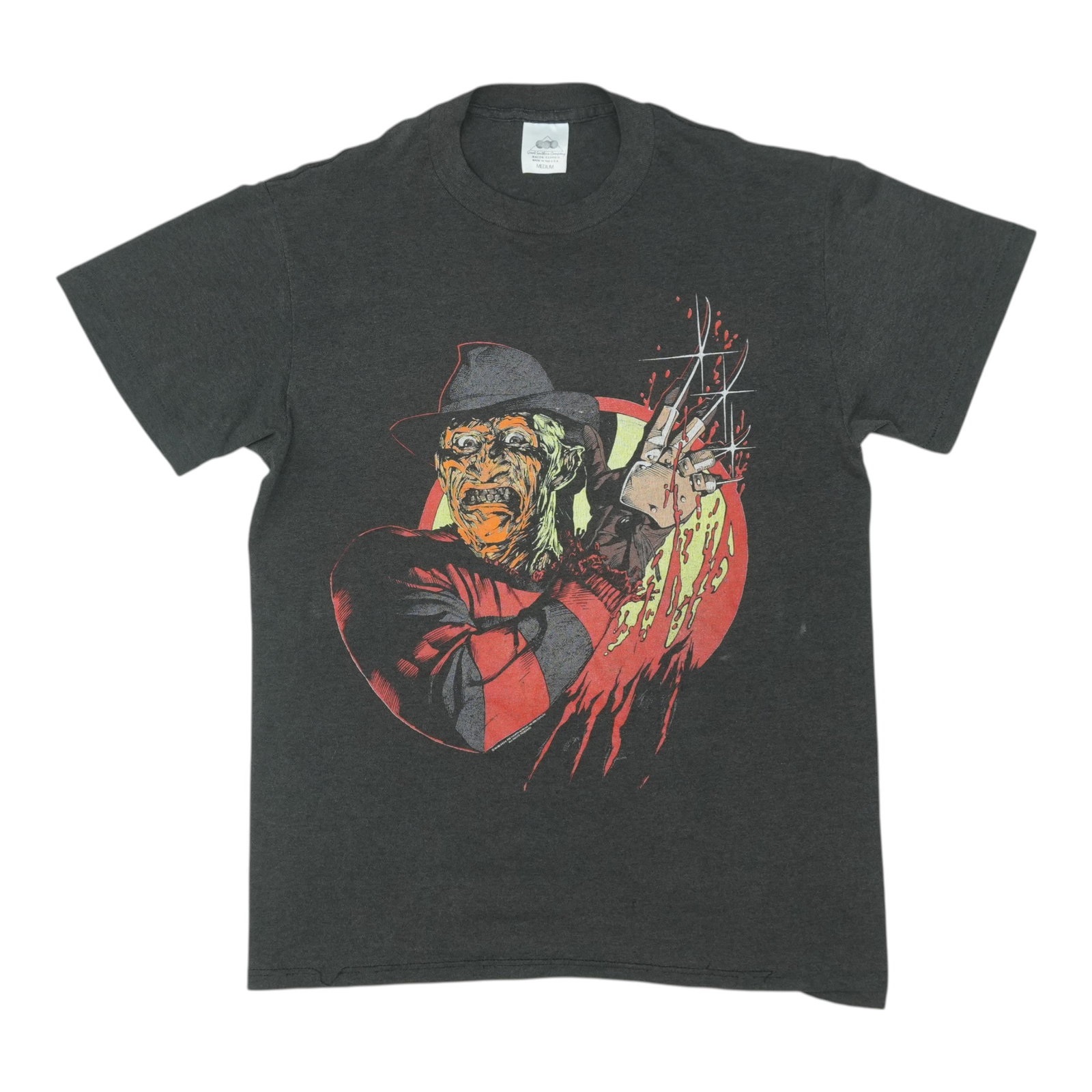 Vintage 1988 Black 50 50 Poly Cotton Nightmare On Elm Street 4 T Shirt (1 of 8)