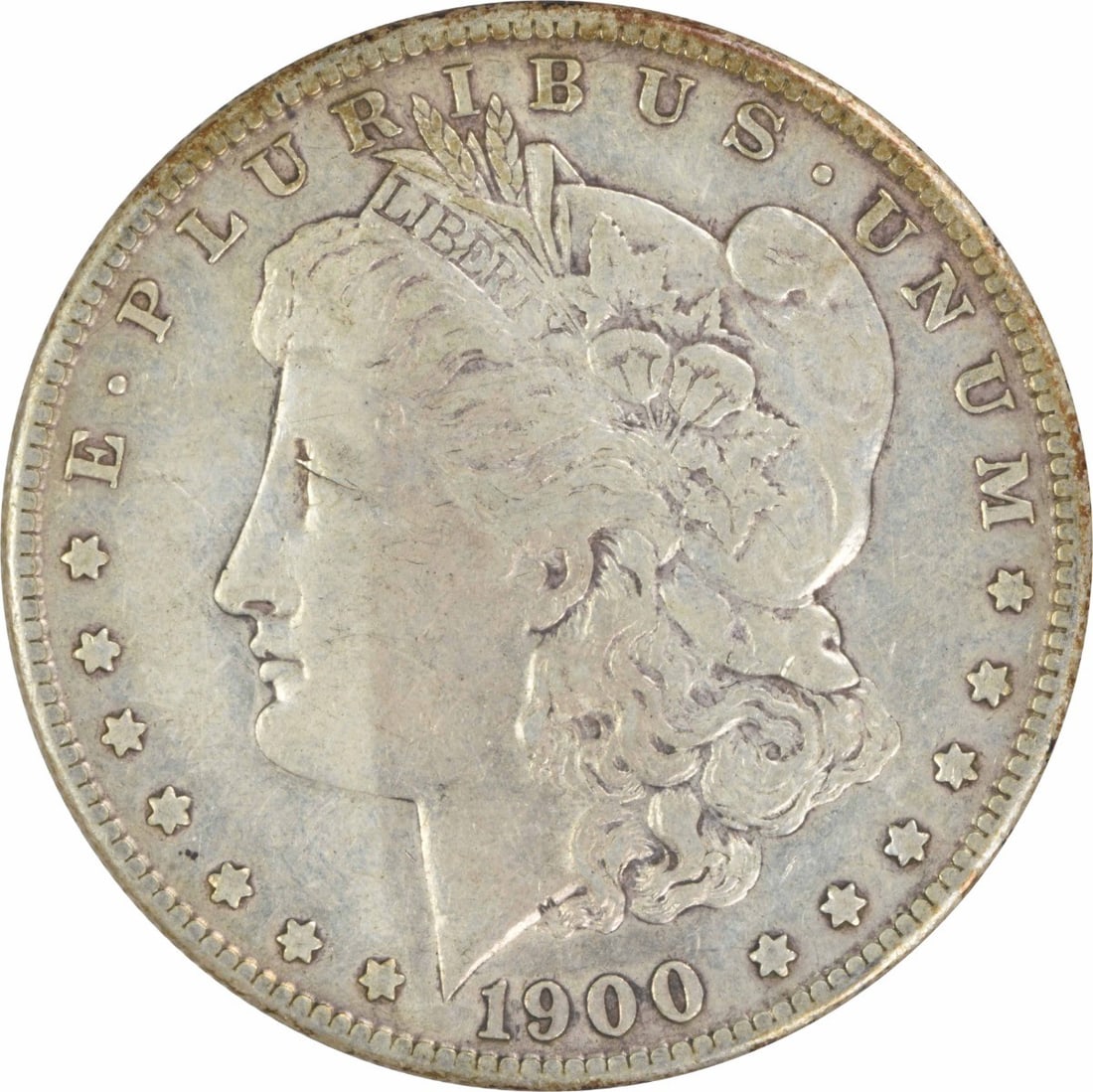 1900 S $1 Morgan Silver Dollar VF Circulated Uncertified: 1900 S $1 Morgan Silver Dollar VF Circulated Uncertified Pre-owned 1900-S Morgan Silver Dollar in VF grade. This circulated United States $1 coin is uncertified and composed of silver. Specifications 
