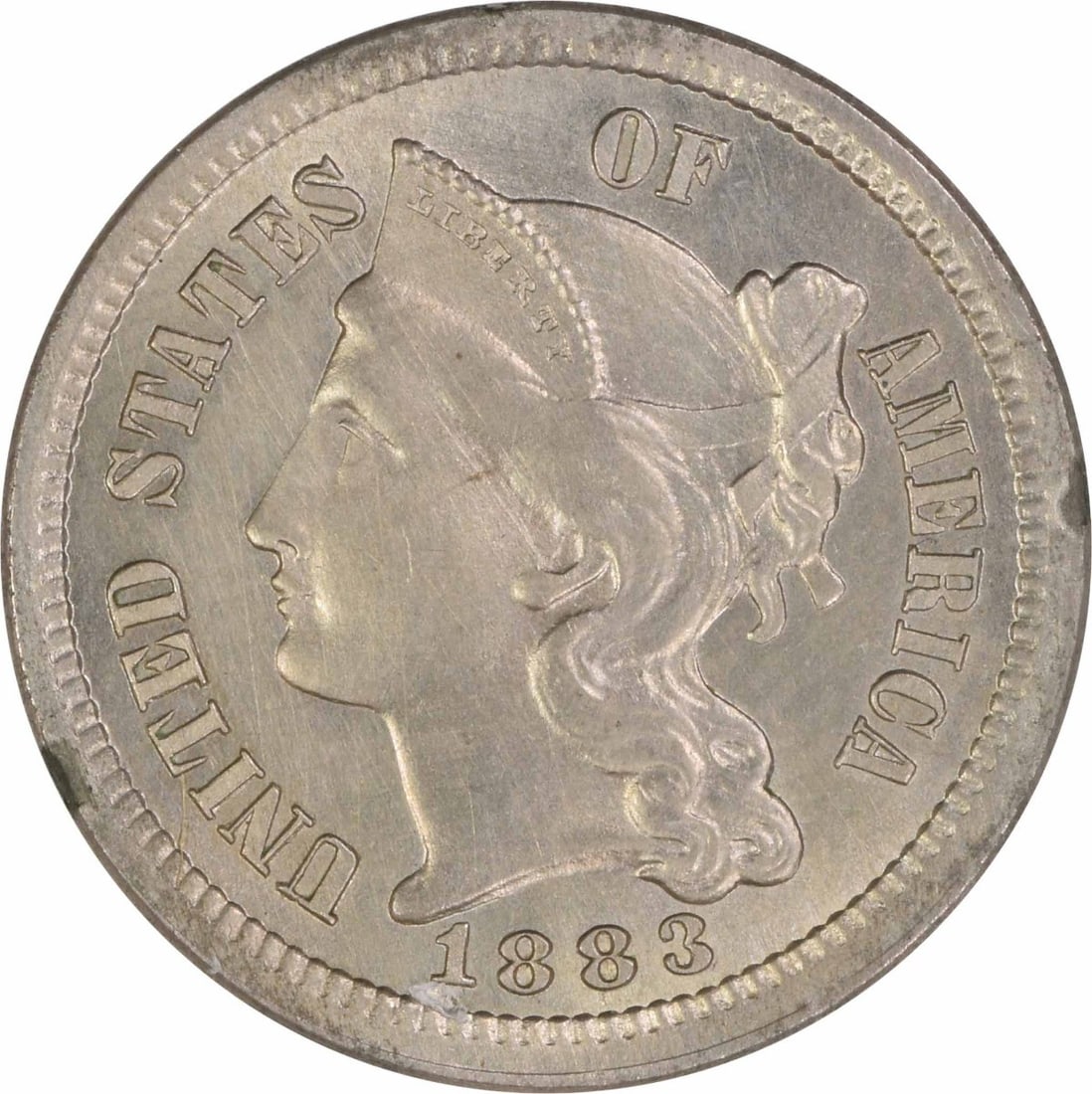 1883 US 3C Nickel MS63 Uncertified Coin (1 of 2)