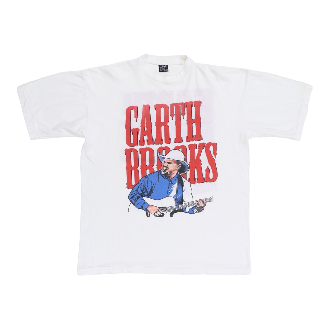 Vintage 1997 Garth Brooks Central Park Concert White Cotton T-Shirt XL (1 of 5)
