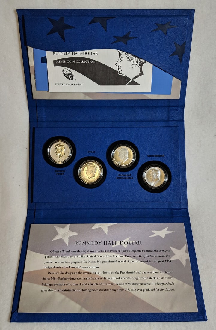 4 Coin Kennedy Half Dollar Silver Collection 2014 (1 of 6)