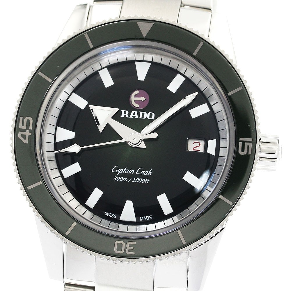 RADO Captain Cook Automatic Date Wristwatch Ref R32105313 Green Dial (1 of 6)