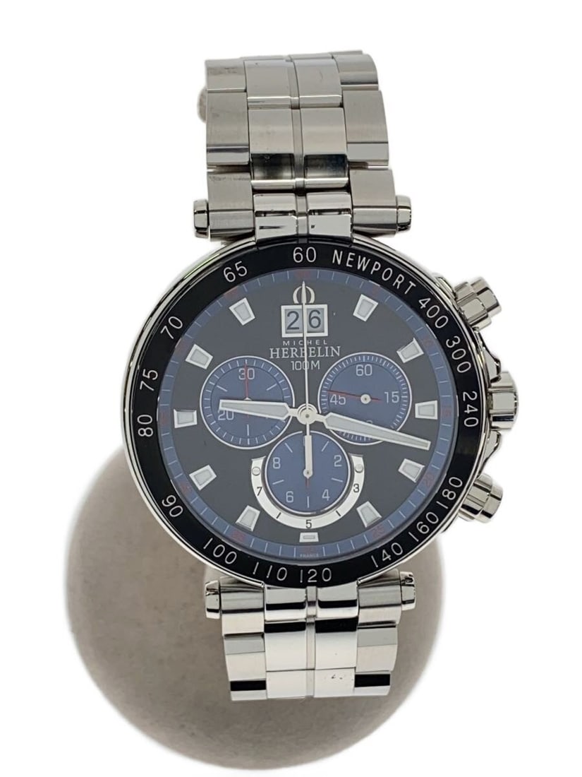 Michel Herbelin Newport Yacht Club quartz stainless steel men's wristwatch: Michel Herbelin Newport Yacht Club quartz stainless steel men's wristwatch This MICHEL HERBELIN Newport Yacht Club Quartz wristwatch is designed for men and crafted in Switzerland. It features a black