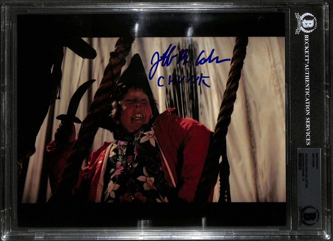 8x10 Beckett slabbed Jeff Cohen Chunk autograph from The Goonies (1 of 1)