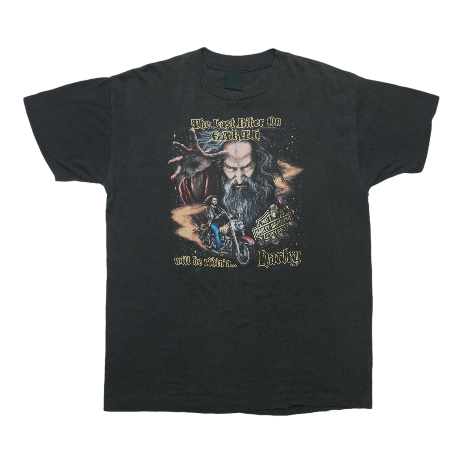 Vintage 1989 Harley Davidson emblem graphic black shirt (1 of 7)