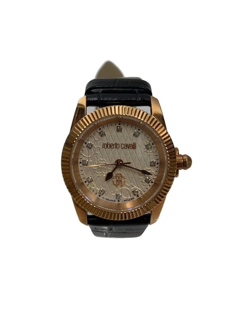 Roberto Cavalli Franck Muller Beige Leather Women's Wristwatch (1 of 6)