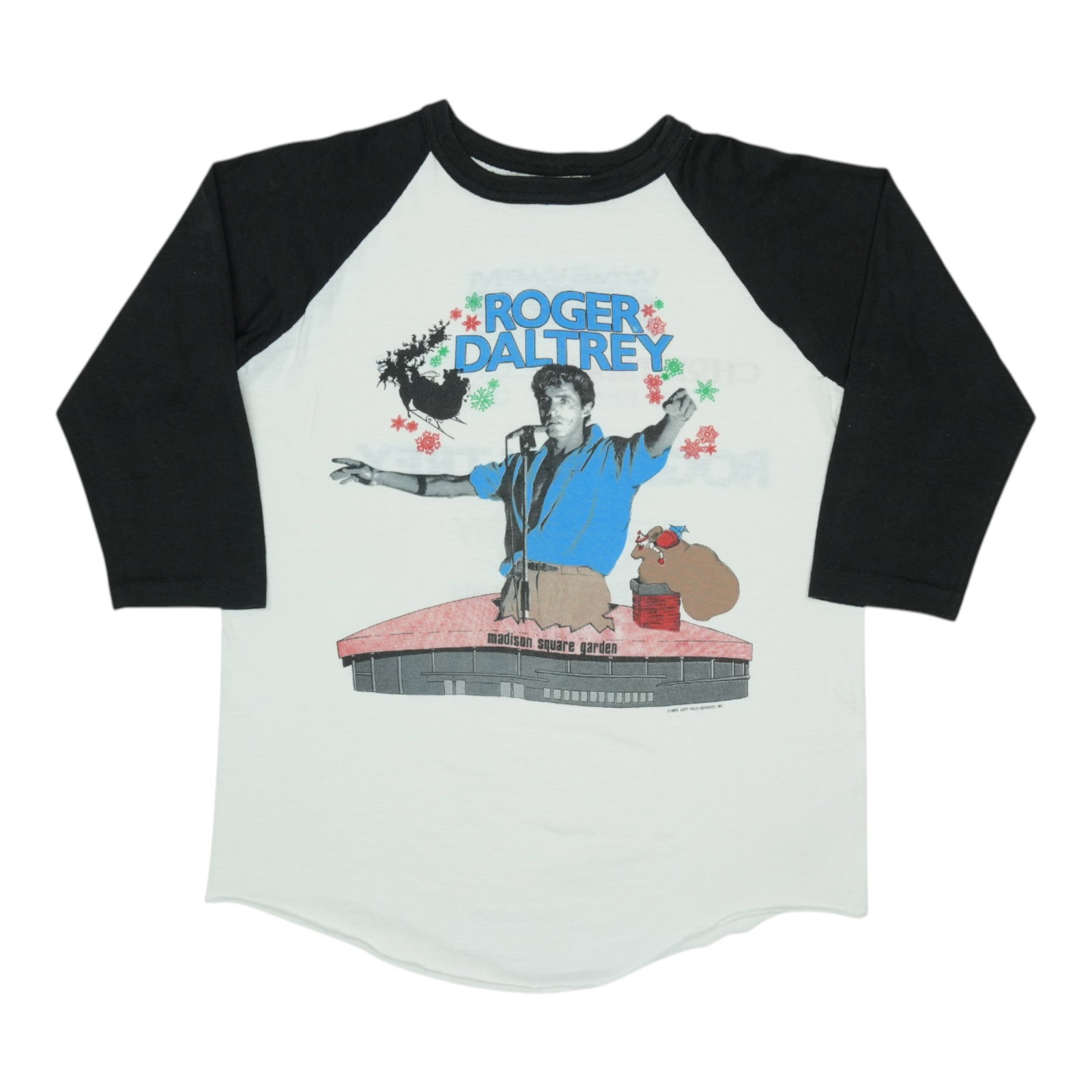Vintage 1985 Roger Daltry Christmas Concert White Jersey Shirt (1 of 6)