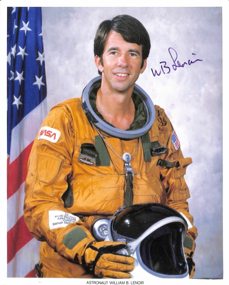 William B. Lenoir Signed 8x10 NASA Photo Certified Beckett STS-5 Columbia (1 of 1)