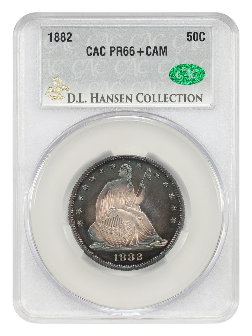 1882 Liberty Seated Half Dollar 50C CACG PR66+ CAM Proof (1 of 6)