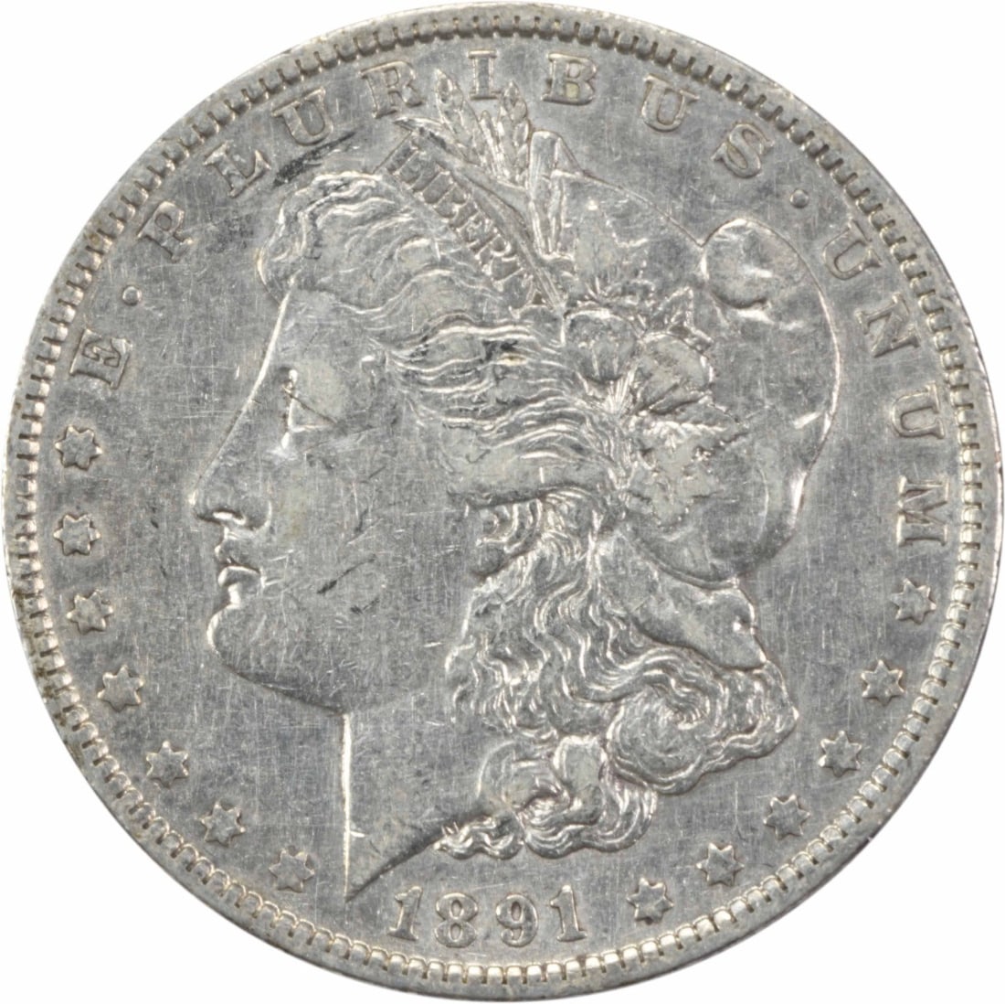 1891-O Morgan Silver Dollar Uncertified 90% Silver Coin: 1891-O Morgan Silver Dollar Uncertified 90% Silver Coin This 1891-O Morgan Silver Dollar is a remarkable piece of numismatic history. Struck at the New Orleans Mint, this coin features the iconic desi