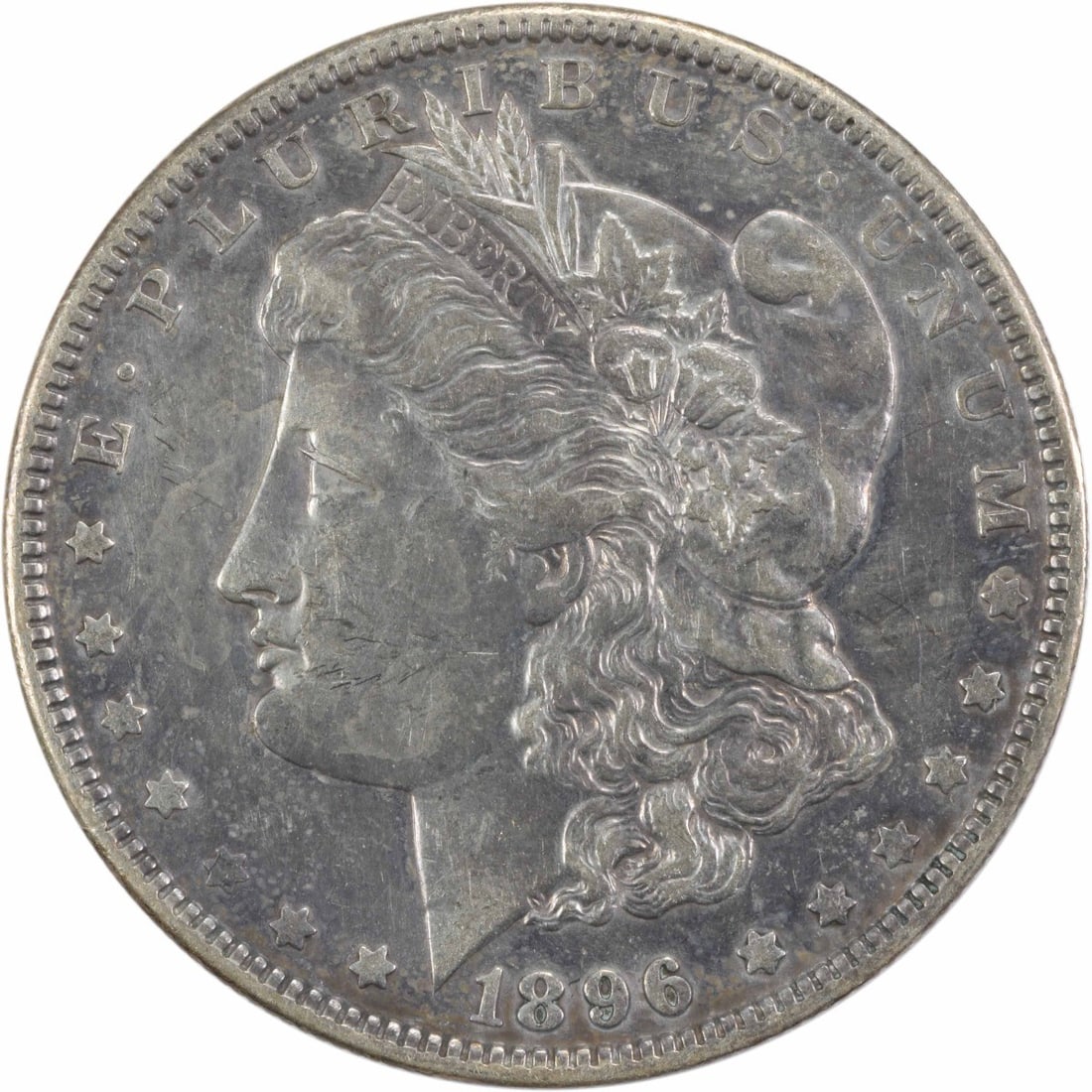 1896-O Morgan Silver Dollar $1 Coin Uncertified 90% Silver: 1896-O Morgan Silver Dollar $1 Coin Uncertified 90% Silver This 1896-O Morgan Silver Dollar showcases a rich history with its elegant design by George T. Morgan. It is an excellent addition for collec