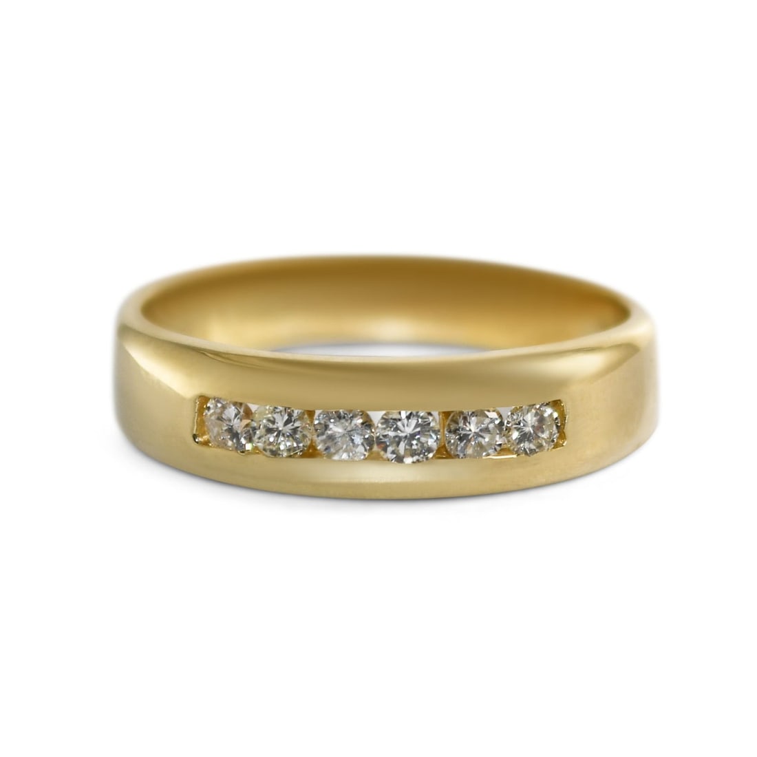 Unbranded 14K Yellow Gold Diamond Band Ring 0.50ct Size 12 (1 of 7)
