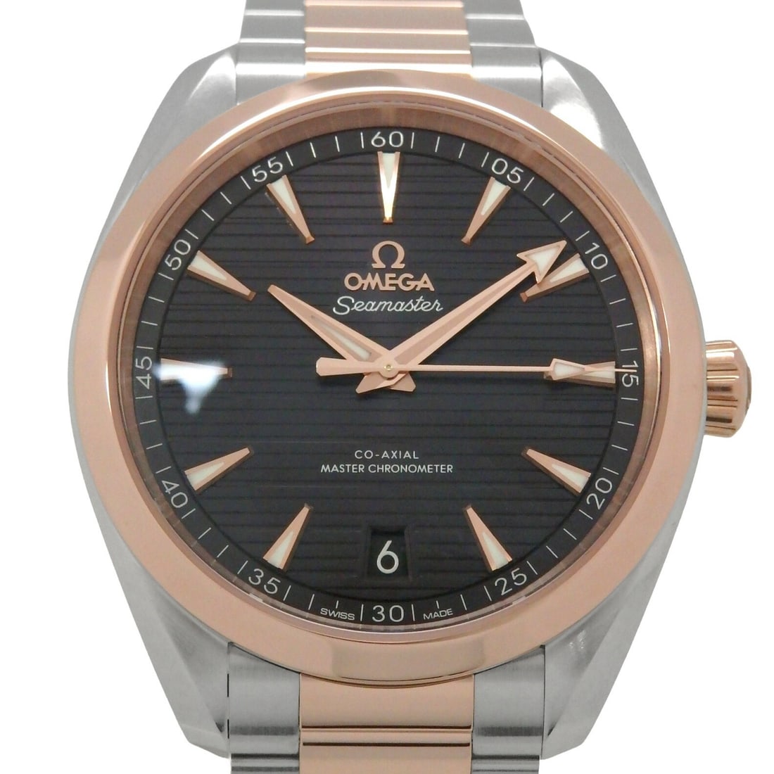 Omega 220.20.41.21.06.001 Seamaster Aqua Terra men's wristwatch: Omega 220.20.41.21.06.001 Seamaster Aqua Terra men's wristwatch Omega Seamaster Aqua Terra men's wristwatch, model 220.20.41.21.06.001, with automatic movement and a 41 mm case. It is made of 18K pink