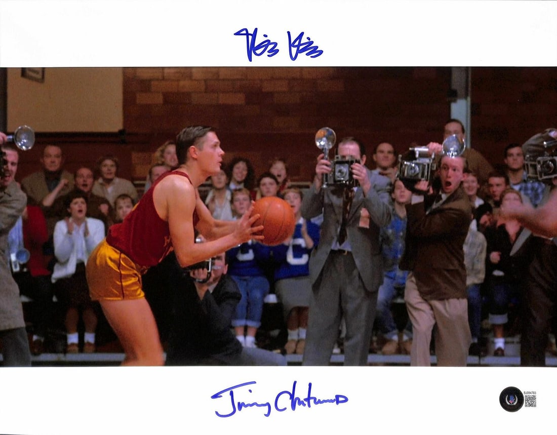 11x14 Hoosiers photo signed by Maris Valainis Beckett authenticated (1 of 1)
