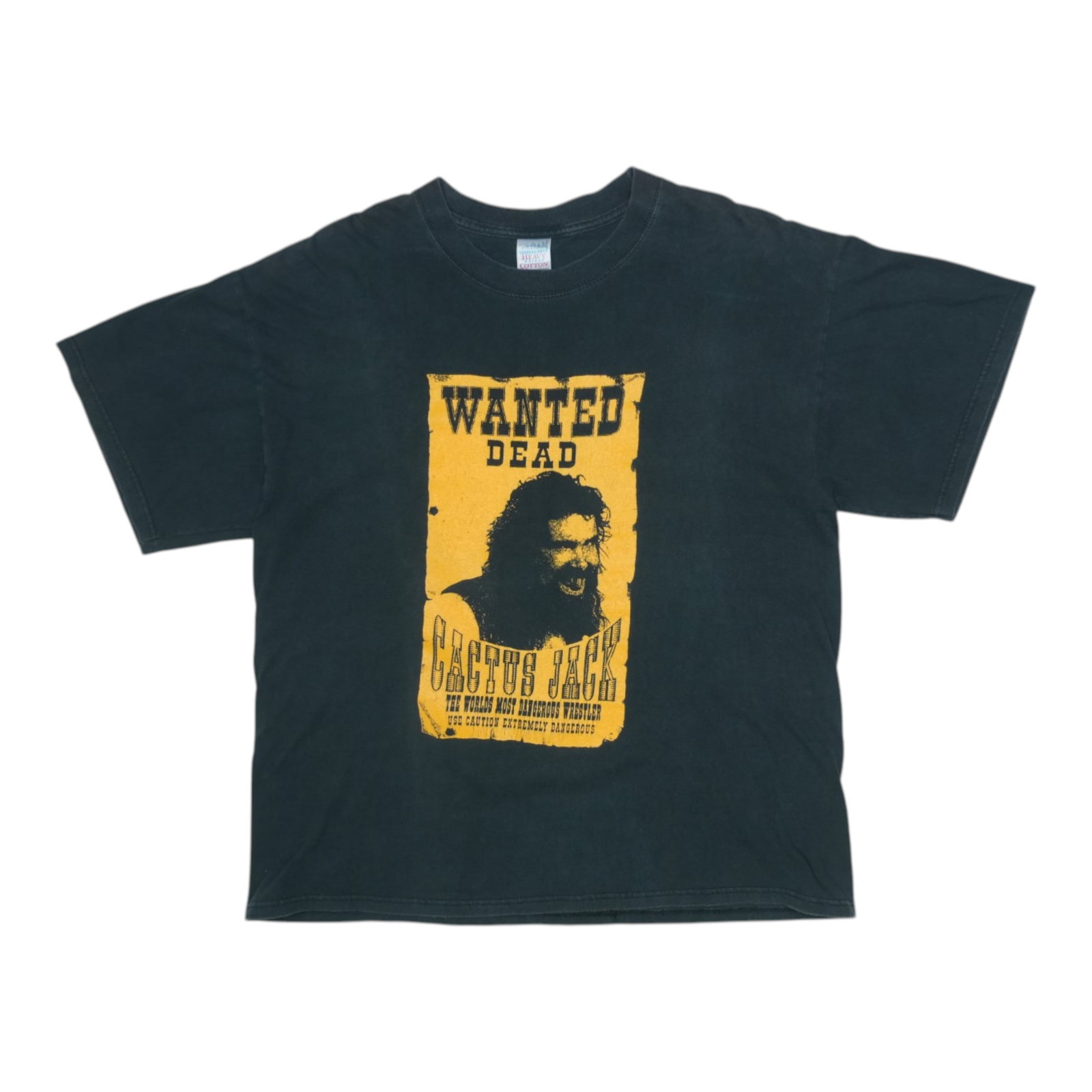 Vintage 1990s Cactus Jack Wanted Dead Black Cotton T-Shirt Extra Large: Vintage 1990s Cactus Jack Wanted Dead Black Cotton T-Shirt Extra Large This is an original vintage Cactus Jack Wanted Dead shirt from the 1990s. Made from 100% cotton, it features a black colorway wit