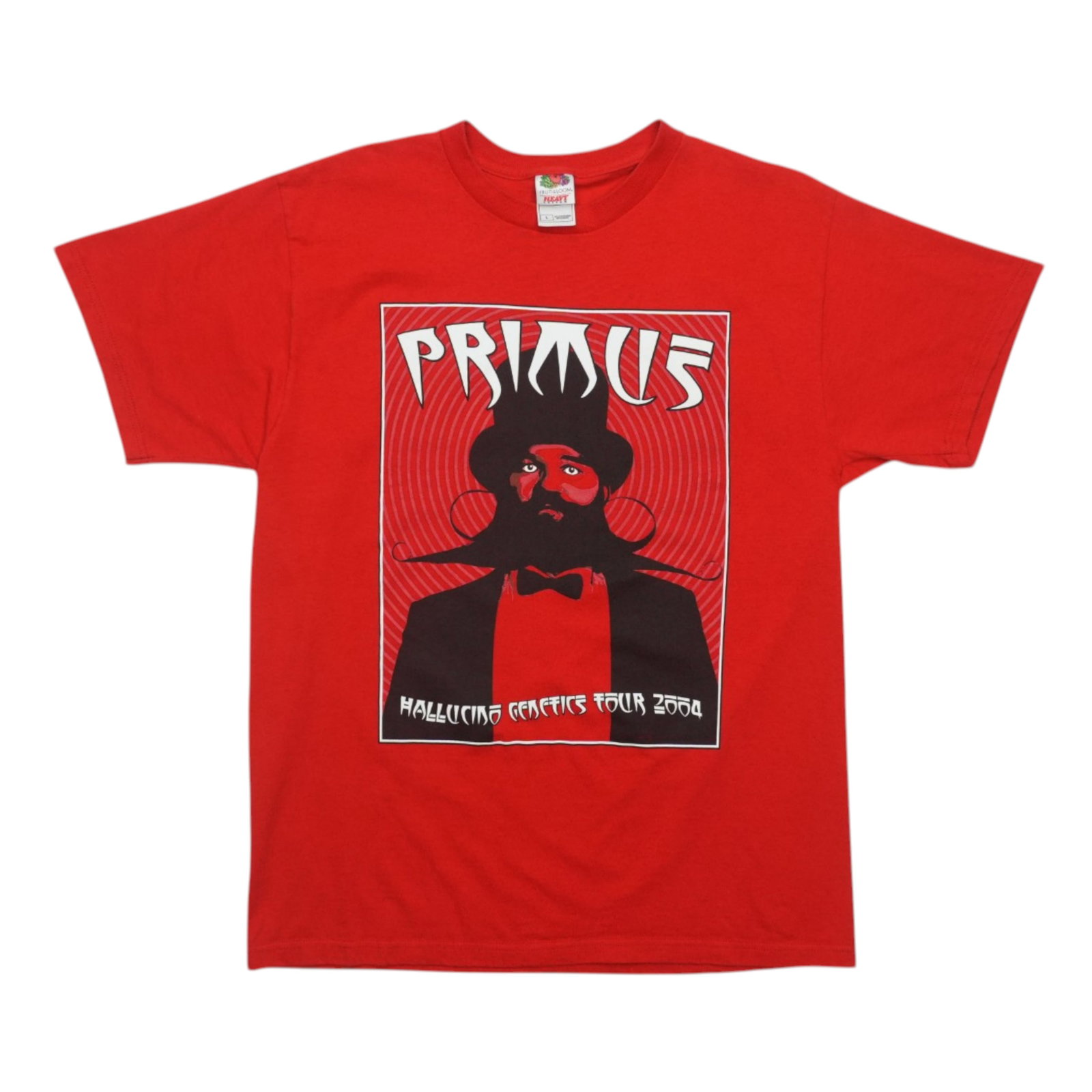 Vintage 2004 Primus Tour T-Shirt Hallucino-Genetics Red Cotton Large (1 of 5)