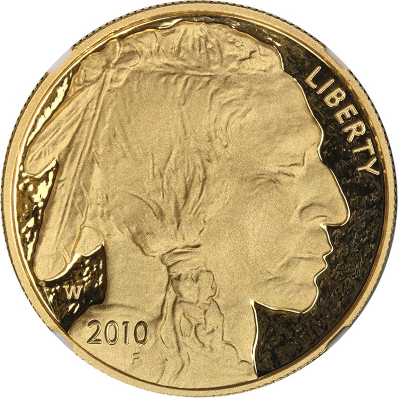 NGC PF70 Ultra Cameo 2010-W Buffalo Gold $50 Edmund Moy Autograph: NGC PF70 Ultra Cameo 2010-W Buffalo Gold $50 Edmund Moy Autograph Original 2010-W Buffalo Gold $50 coin graded NGC PF70 Ultra Cameo. This uncirculated, pre-owned piece features superb eye appeal, fant