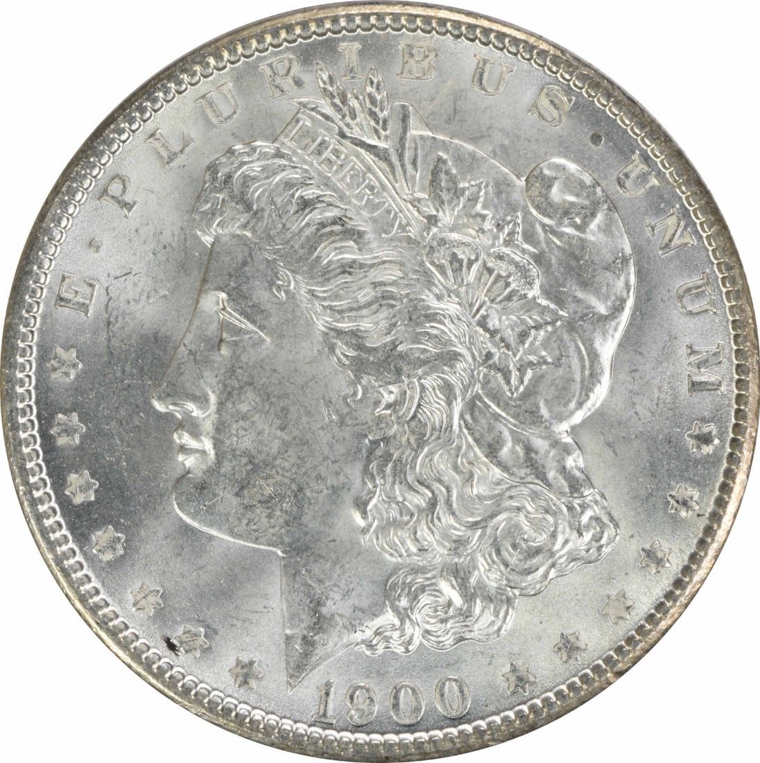 Choice BU 1900 Silver Dollar Morgan Uncertified No Mint Mark: Choice BU 1900 Silver Dollar Morgan Uncertified No Mint Mark This is a 1900 Morgan Silver Dollar from the United States. The coin is uncirculated and graded as Choice Brilliant Uncirculated (BU). It i